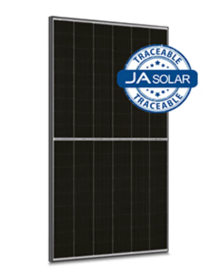 455W N-type Double Glass Bifacial LB Traceable with MC4 connectors (Black Frame)