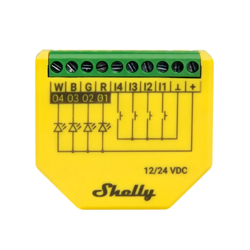 Shelly RGBW PM WiFi RGBW Controller with Power Measuring 