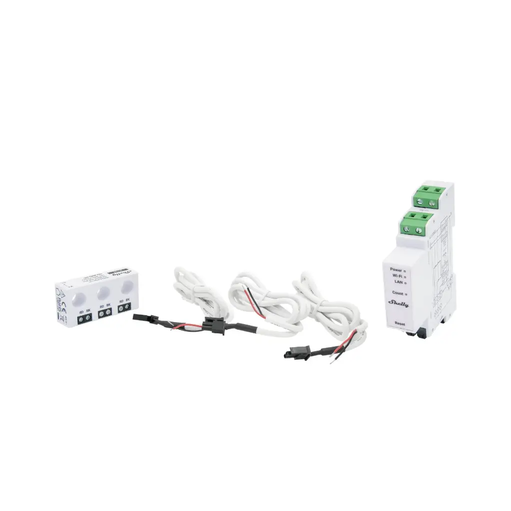 Shelly Pro 3EM-3CT63 Single or Three-Phase DIN-Rail Energy Meter