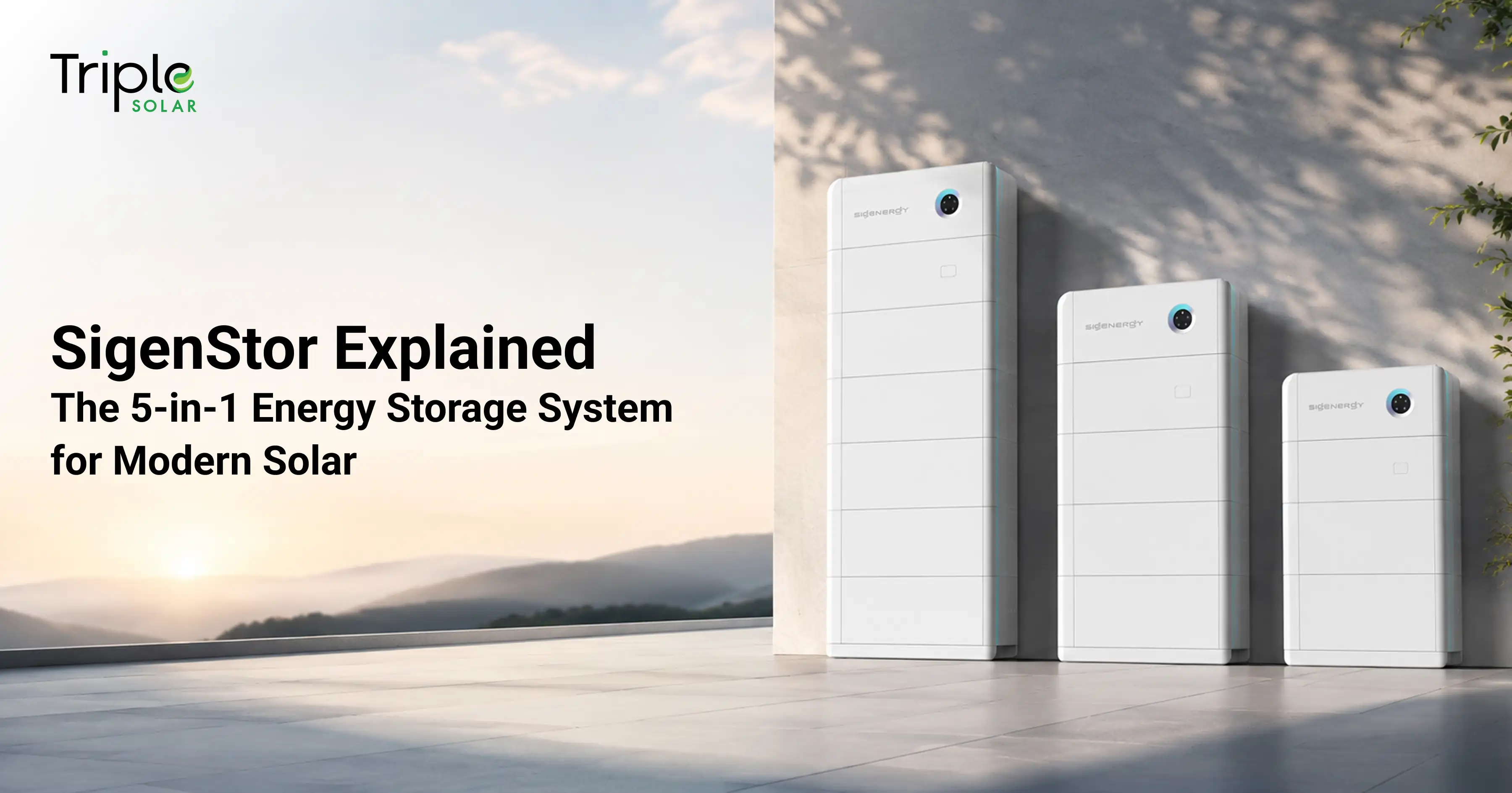 SigenStor Explained: The 5-in-1 Energy Storage System for Modern Solar